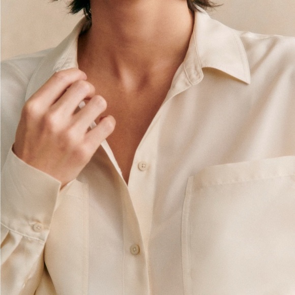 Sezane Maxence shirt - cream - Picture 2 of 5